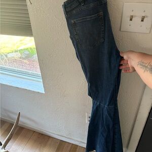 Wrangler Blue Flare Wide Leg Jeans